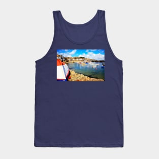 Mousehole Harbor, Cornwall, UK Tank Top